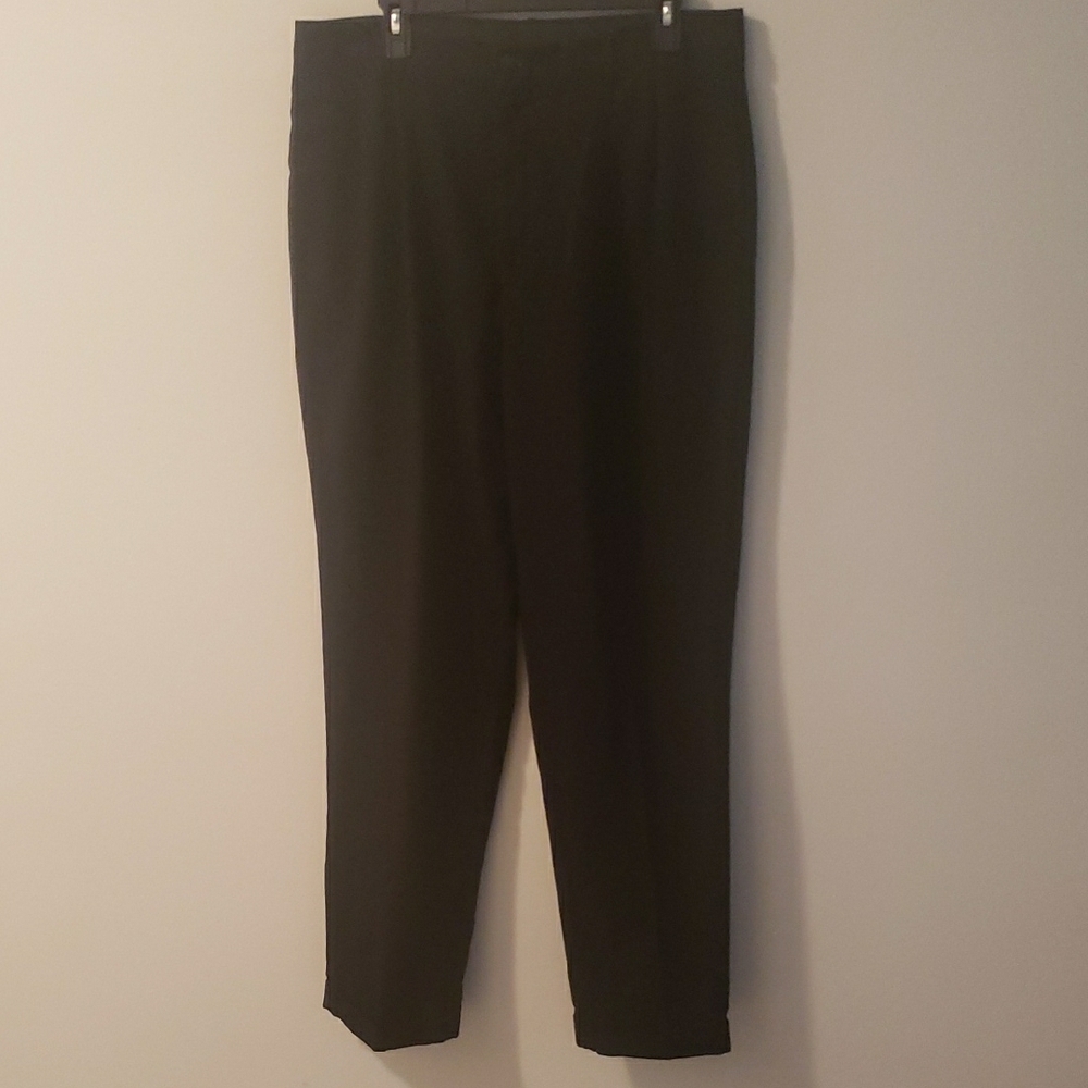 Black Dress Pants with Straight Leg Cut